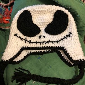 Crocheted Jack Skellington Hat